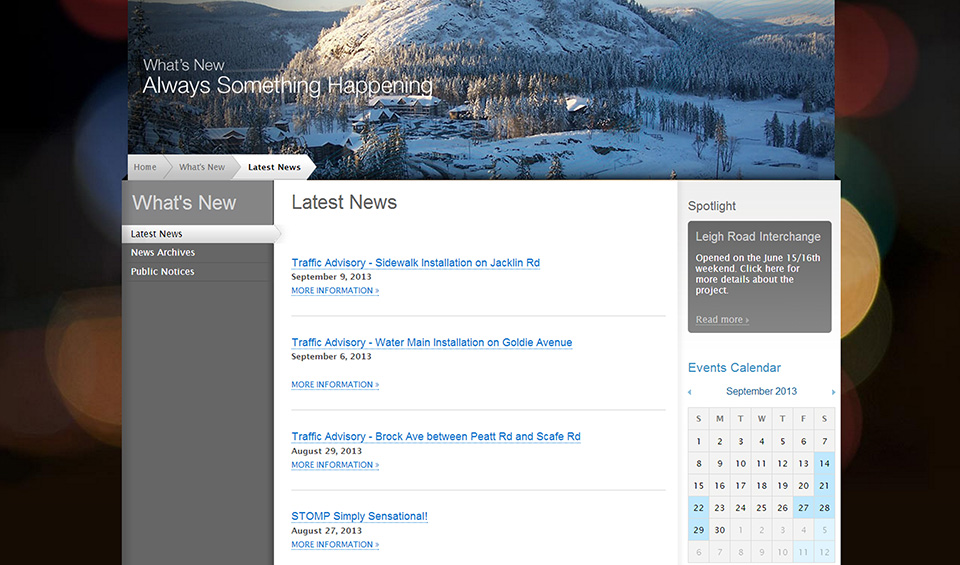 Langford news page screenshot
